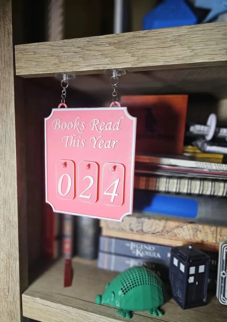 ⏰LAST DAY SALE 50% OFF💥Hanging Bookshelf Counter Bookish Decor Books Read This Year Counter