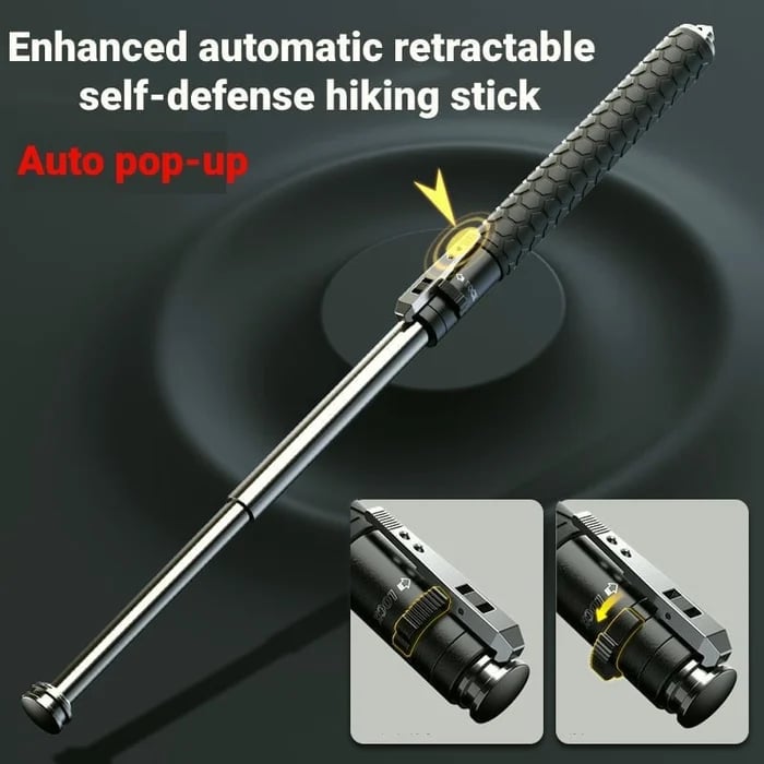 🔥Limited Time Sale 48% OFF🎉2023 Enhanced Automatic Retractable Self-defense Hiking Stick-Buy 2 Get Free Shipping