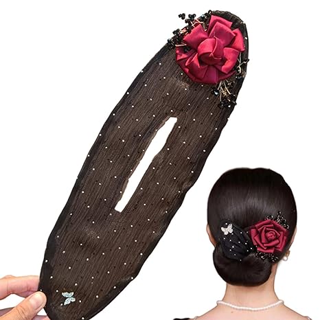 🔥Last Day 70% OFF🔥Hand Embroidered Flowers Deft Bun🔥Buy 3 Save 20% & Free Shipping