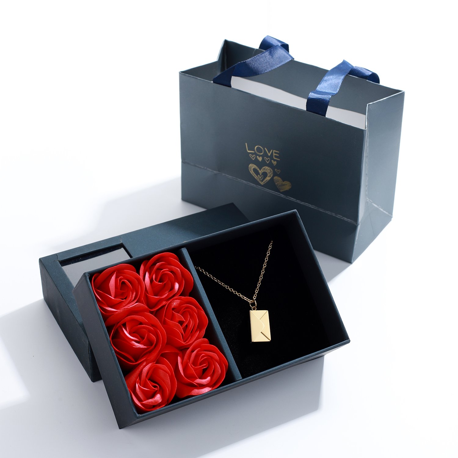 Mother's Day Gift-Custom Love Photo Letter Envelope Necklace