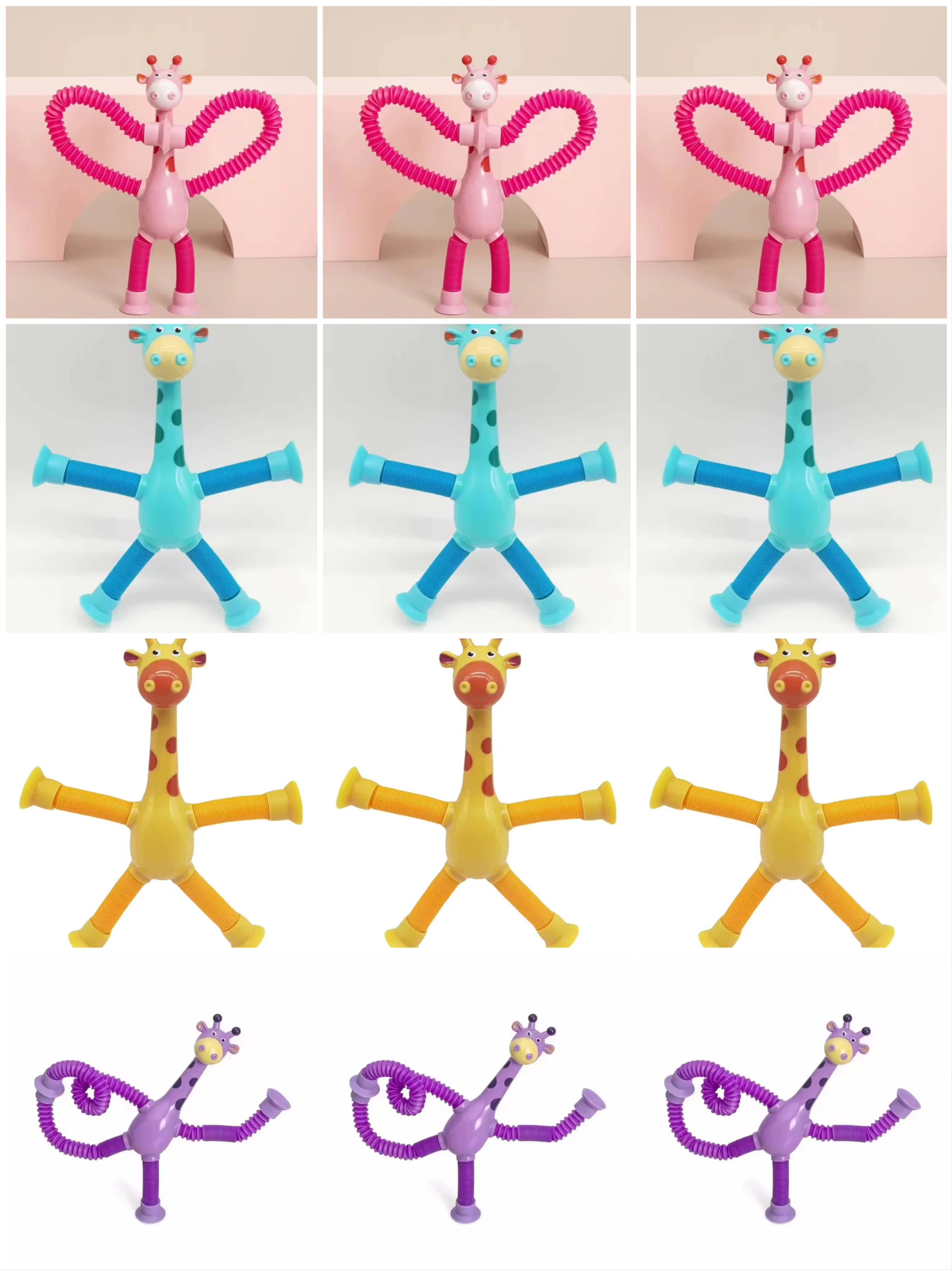 (💥Black Friday Hot Sale - 49% Off) Telescopic suction cup giraffe toy