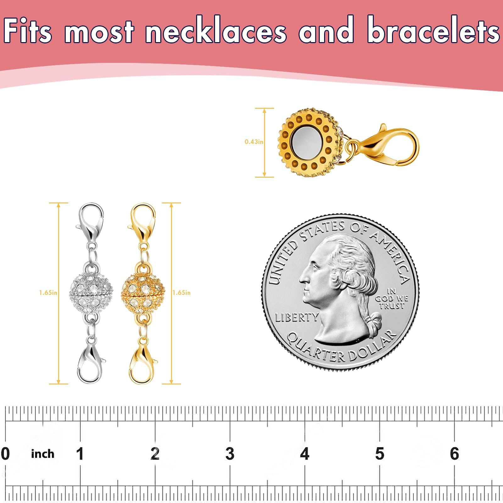 🎁TikTok Last Day Sale - 70% OFF🎉Magnetic Necklace Clasps and Closures