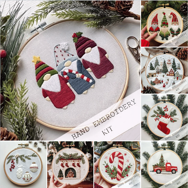 🎅(Christmas Pre-Sale Promotion 49% OFF) Christmas Embroidery KIT