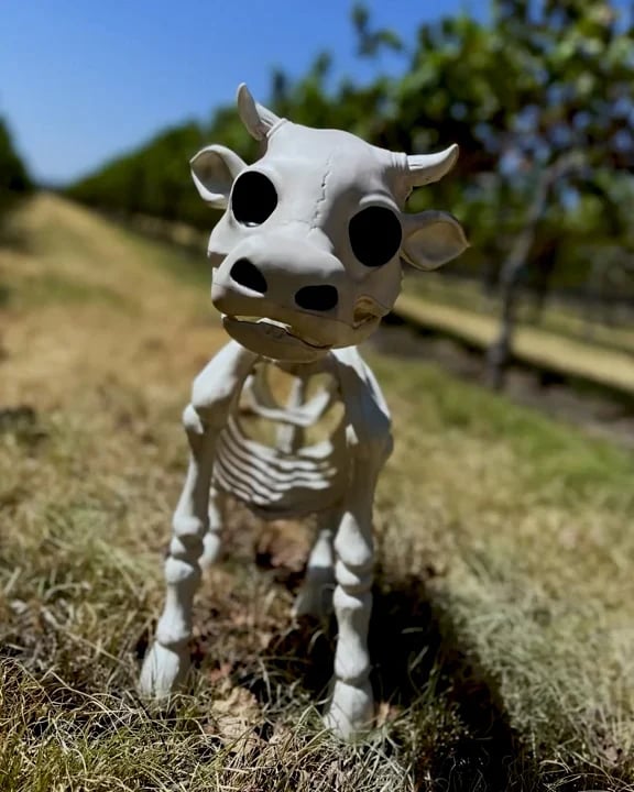 LAST DAY 50% OFF🔥Cow & Horse Skeleton Halloween Decorative Prop