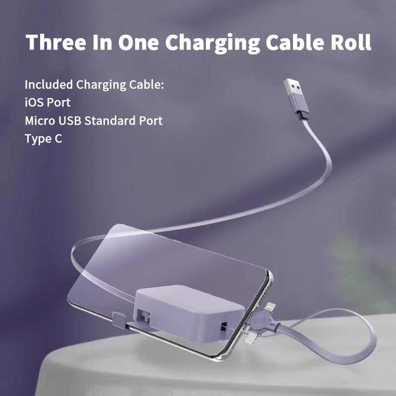 🔥Sale 48% OFF🔥Three In One Charging Cable Roll