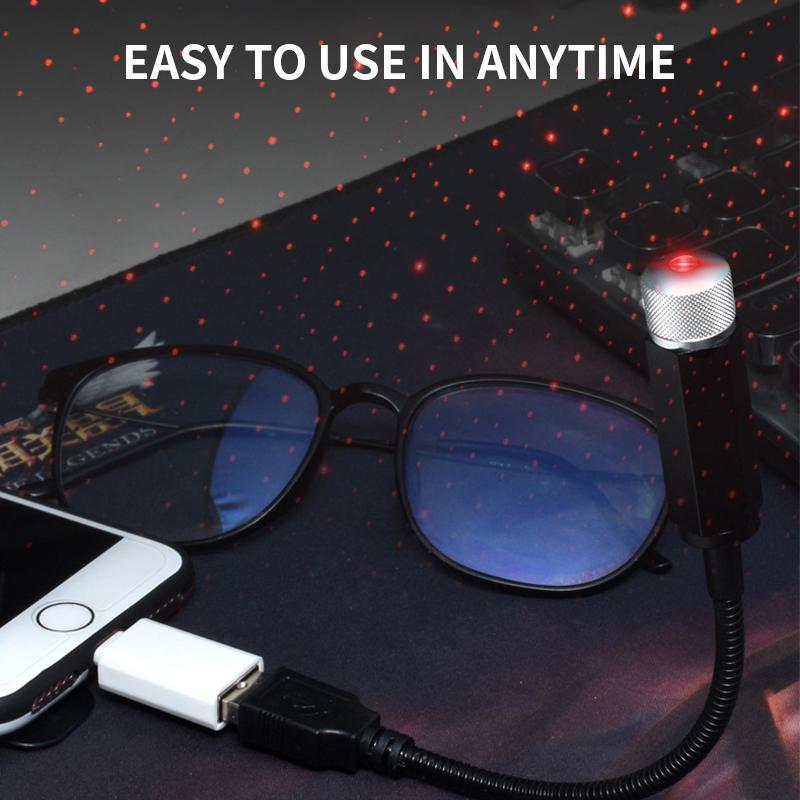 (🎁Early Christmas Sale- 49% OFF) Car and Home Ceiling Romantic USB Night Light🔥BUY 3 GET 3 FREE