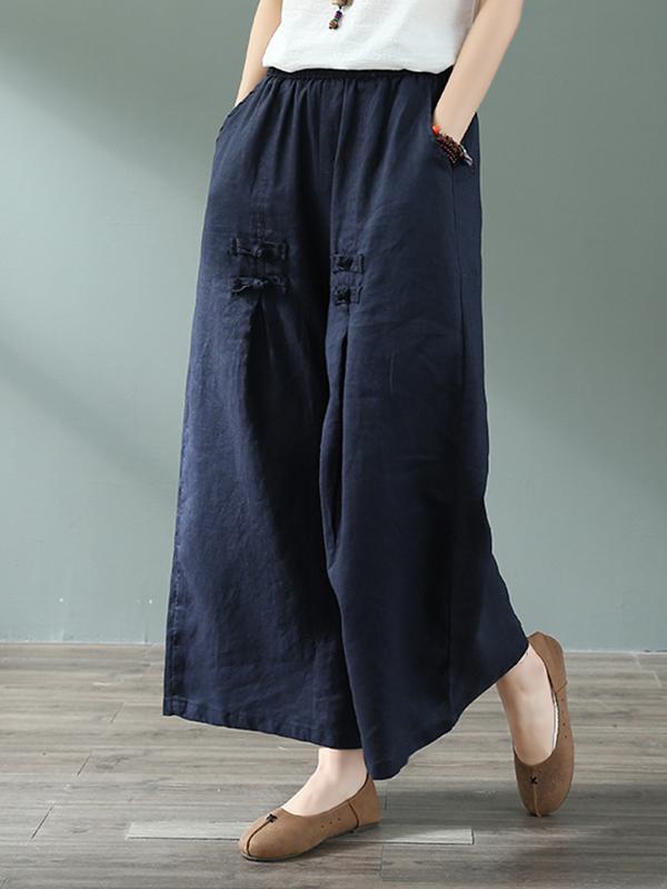 Jossie Willow Cotton & Linen Wide Leg Pant