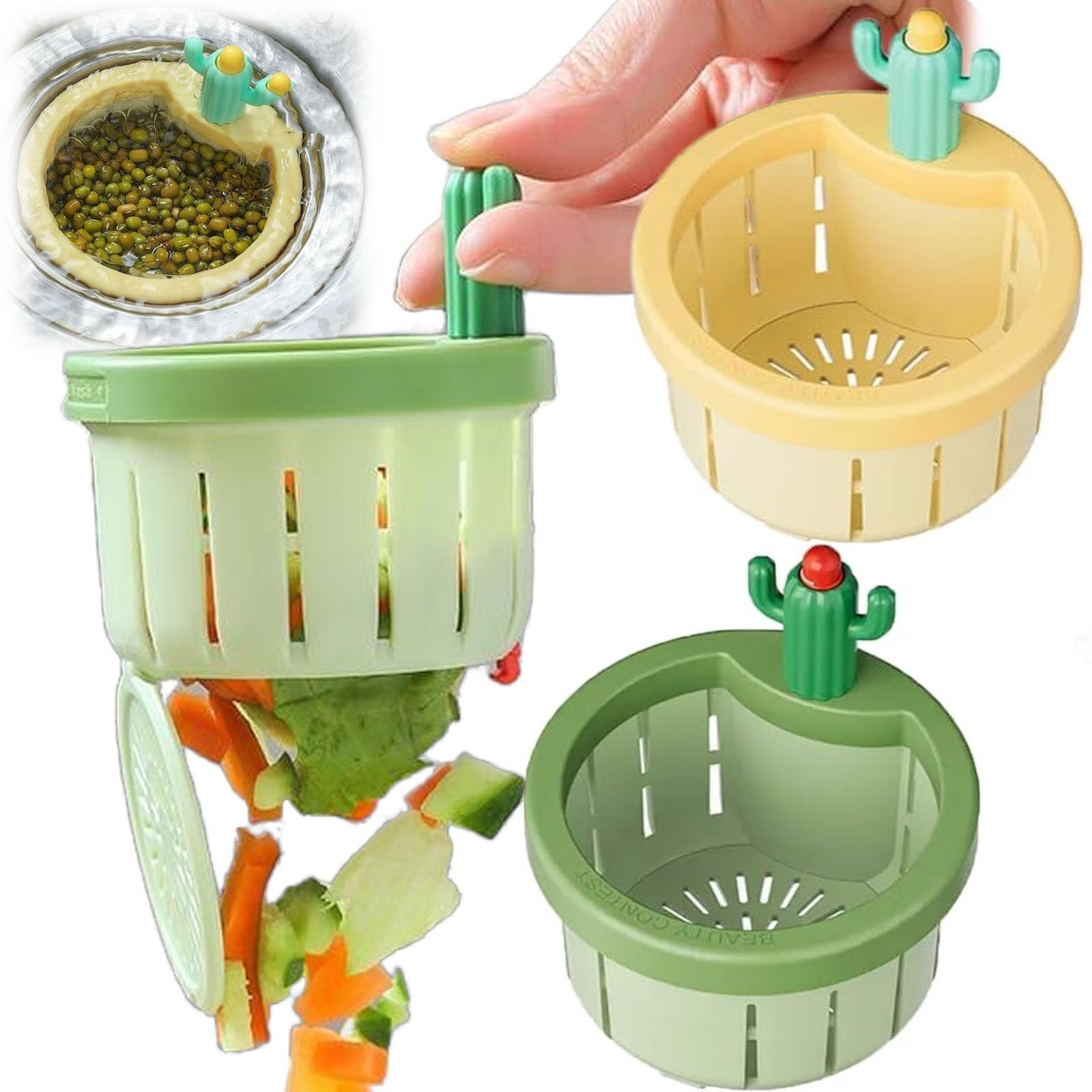 🔥Last Day Promotion 70% OFF🔥Cactus Kitchen Automatic Dumping Sink Filter