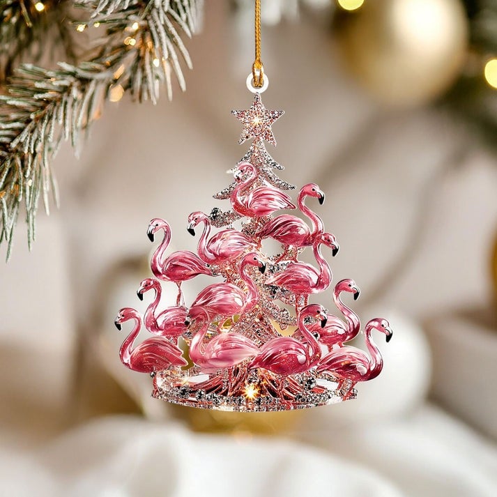 🎄Flamingo Christmas Ornaments🦩