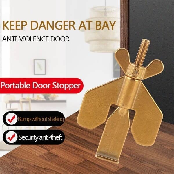 (🎄Christmas Hot Sale - 49% OFF) 👮🏾‍♂️Portable Travel Safety Door Stopper