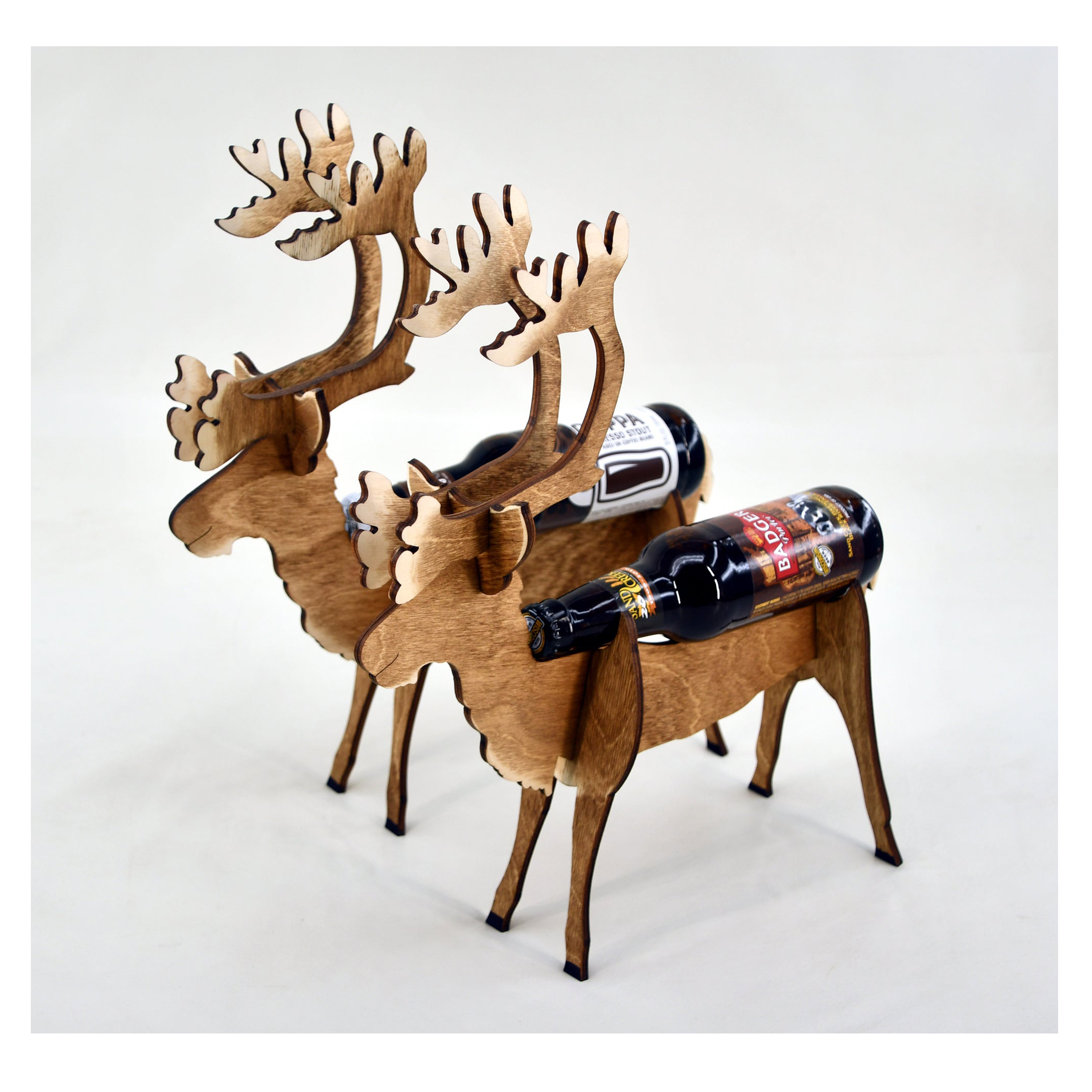 🎄🎅Christmas Presale - 49% OFF-🦌🛷Deer And Sleigh Beer Holder - Perfect Christmas Gift