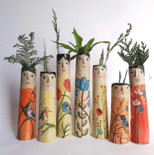 Bohemian style -- Spring Family Bud Vases