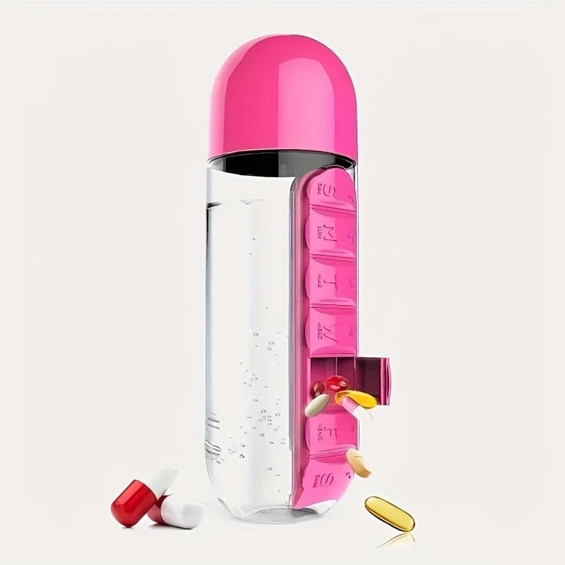 🎁TikTok Last Day Sale - 70% OFF🔥2-in-1 Portable Medicine Box & Water Bottle