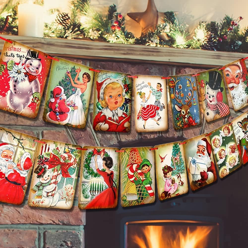 🎄TikTok Christmas Sale - 70% OFF✨ Vintage Style Christmas Banner