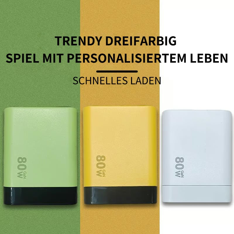 🔥Letzter Tag 49% Rabatt⚡3‑in‑1 GaN‑Schnellladegerät (80 W)