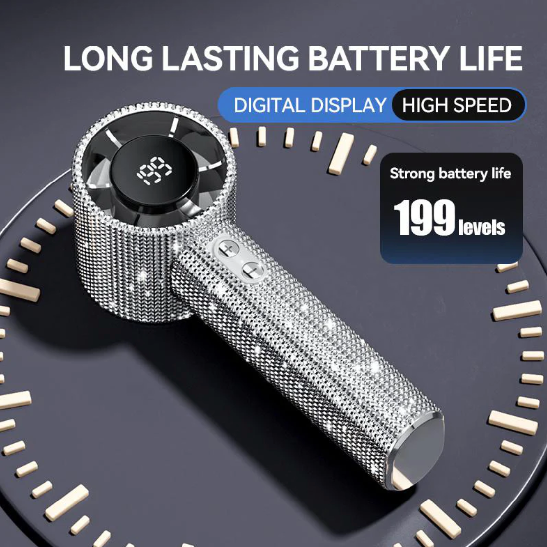 ⏰LAST DAY SALE 50% OFF💥Luxury Rechargeable Handheld Turbo Fan