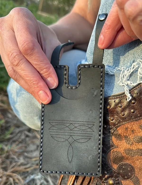 🔥Western Boot Wallet with Snap Strap
