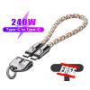 🔥Heißer Verkauf - 49% Rabatt⚡240W Lanyard Schnellladekabel mit Diebstahlsicherung