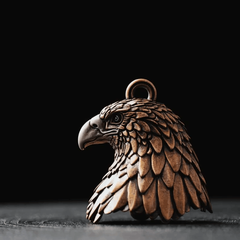 💥LAST DAY SALE 50% OFF💥Eagle Bronze Motorcycle Keychain Bell⚡BUY 2 FREE SHIPPING