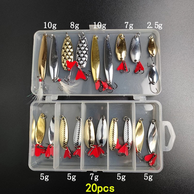 🎣 Summer Sale-50% OFF🐠Fishing Metal VIB Lure Set Mixed