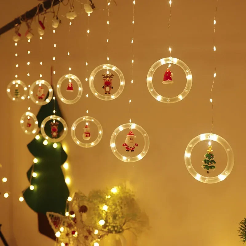 💥LAST DAY SALE 50% OFF💥Festive Cascade Christmas LED String Light⚡BUY 2 FREE SHIPPING⚡