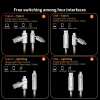 🔥Letzter Tag 50% RABATT 🎁Four-in-One  Colorful lights Data Cable