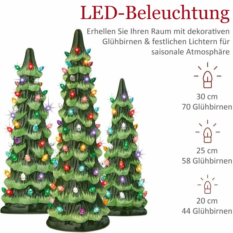 ✨Letzter Tag 49 % Rabatt🔥Retro handbemalte Tisch-Weihnachtsbäume