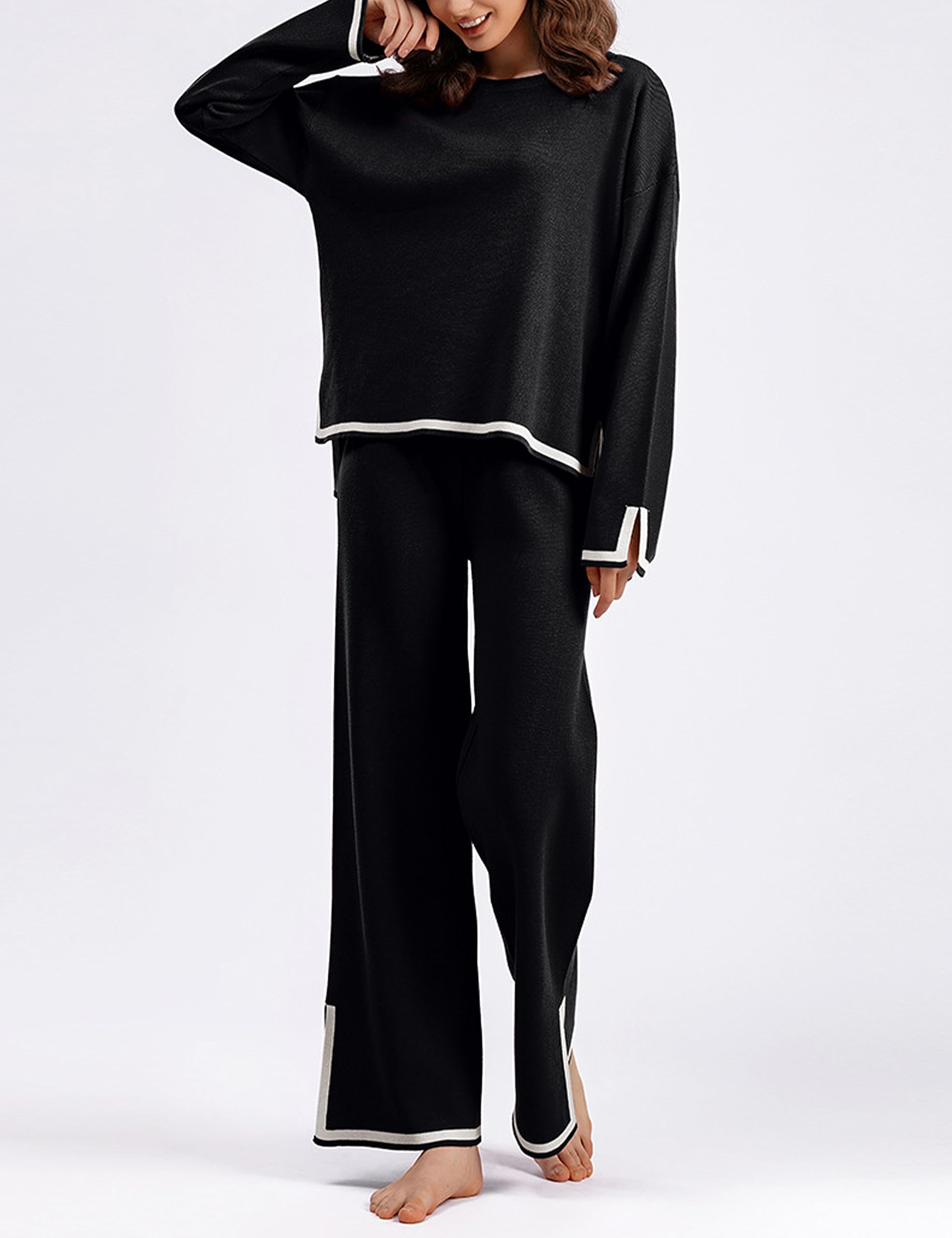 [Last Day Promotion] Classy Elastic Knit Lounge Set (LIMITED TIME FREE SHIPPPING)
