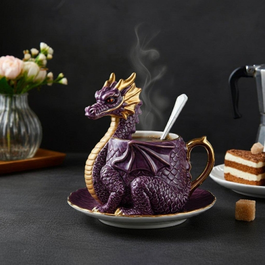 🔥LAST DAY 49% OFF - 🐉☕️Dragon Shaped Coffee Cup