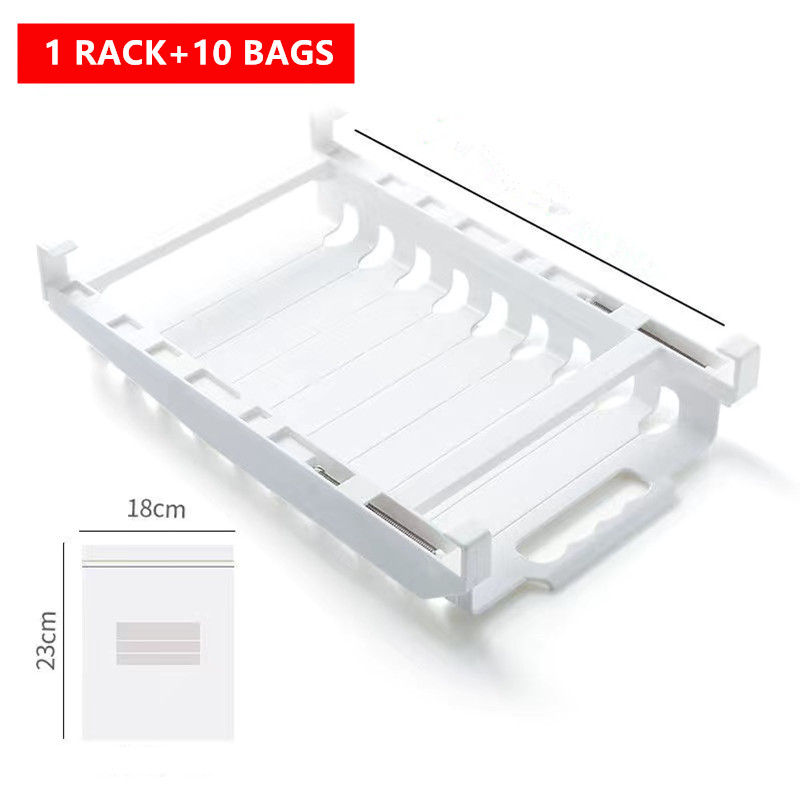 Last Day Sale-Fridge Drawer Slide Rail Tray Storage