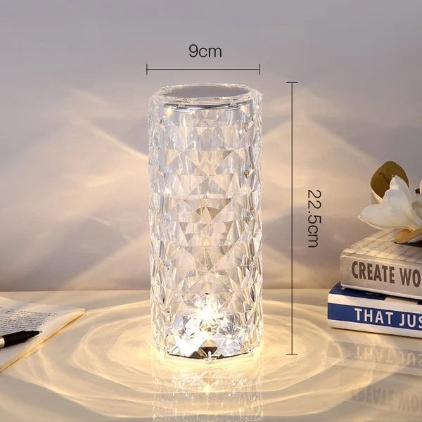 (🔥Last Day Promotion-48%OFF)Touching Control Rose Crystal Lamp(Buy 2 Free Shipping)