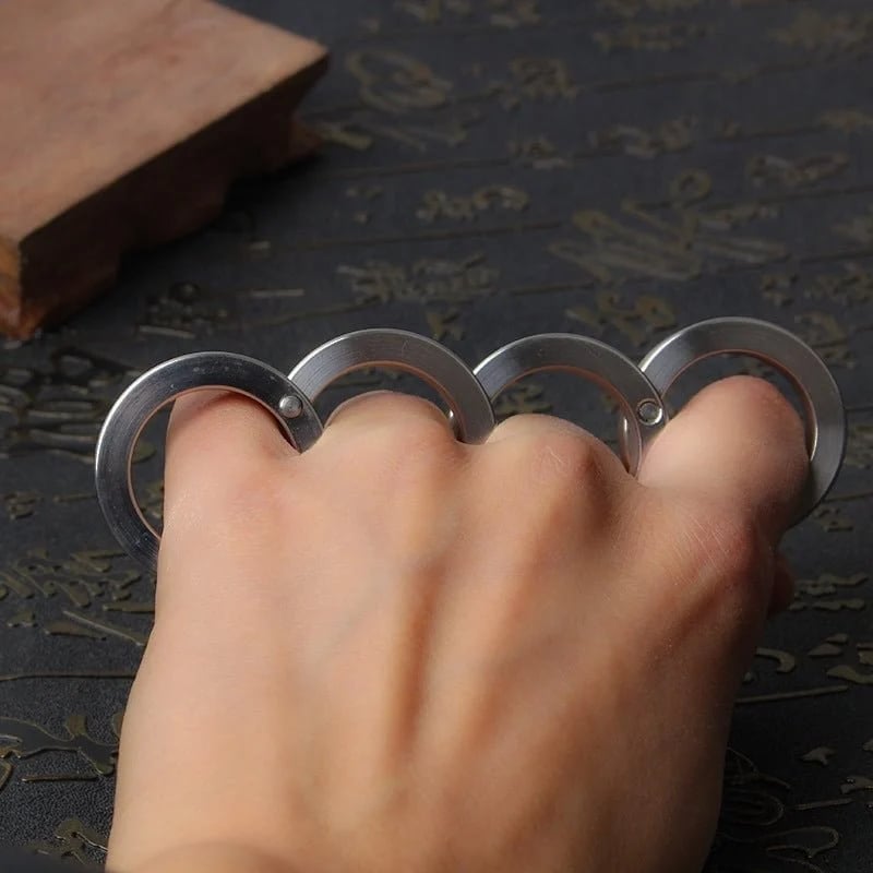 (🔥Last Day Promotion 50% OFF)👊Stainless Steel Outdoor Rotatable Folding Ring👊