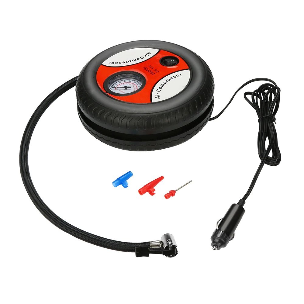 (Hot Sale-Save 50% OFF) Mini Portable Electric Air Compressor Pump Car Tire-12V