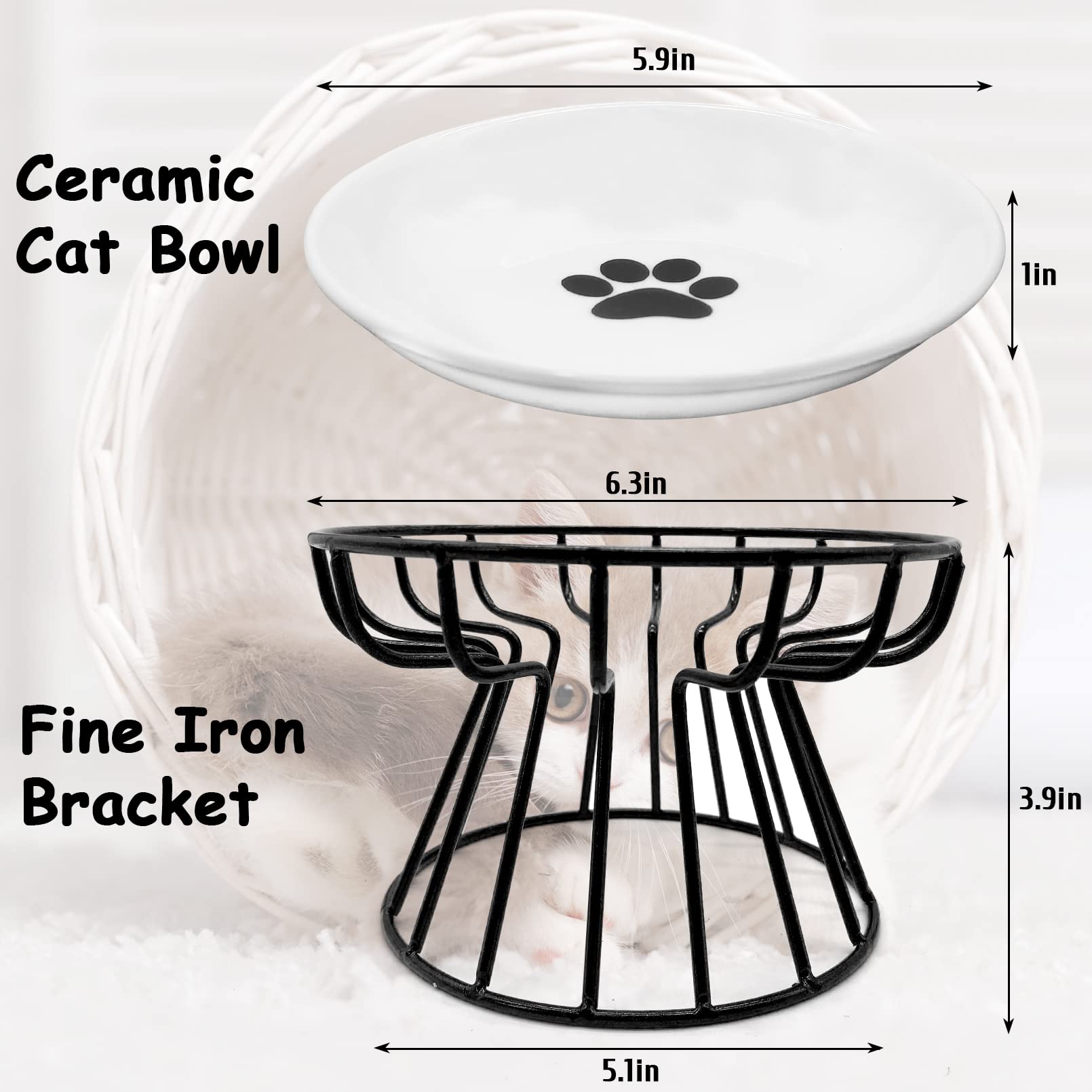 💲ONE DAY 70% OFF🥣Whisker-Friendly Anti-Vomit Cat Plate 💲BUY 2 SAVE 10%&📦BUY 2 FREE SHIPPING