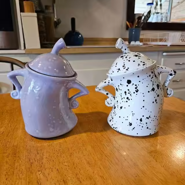 ☕🥃Handmade Canister With Attitude