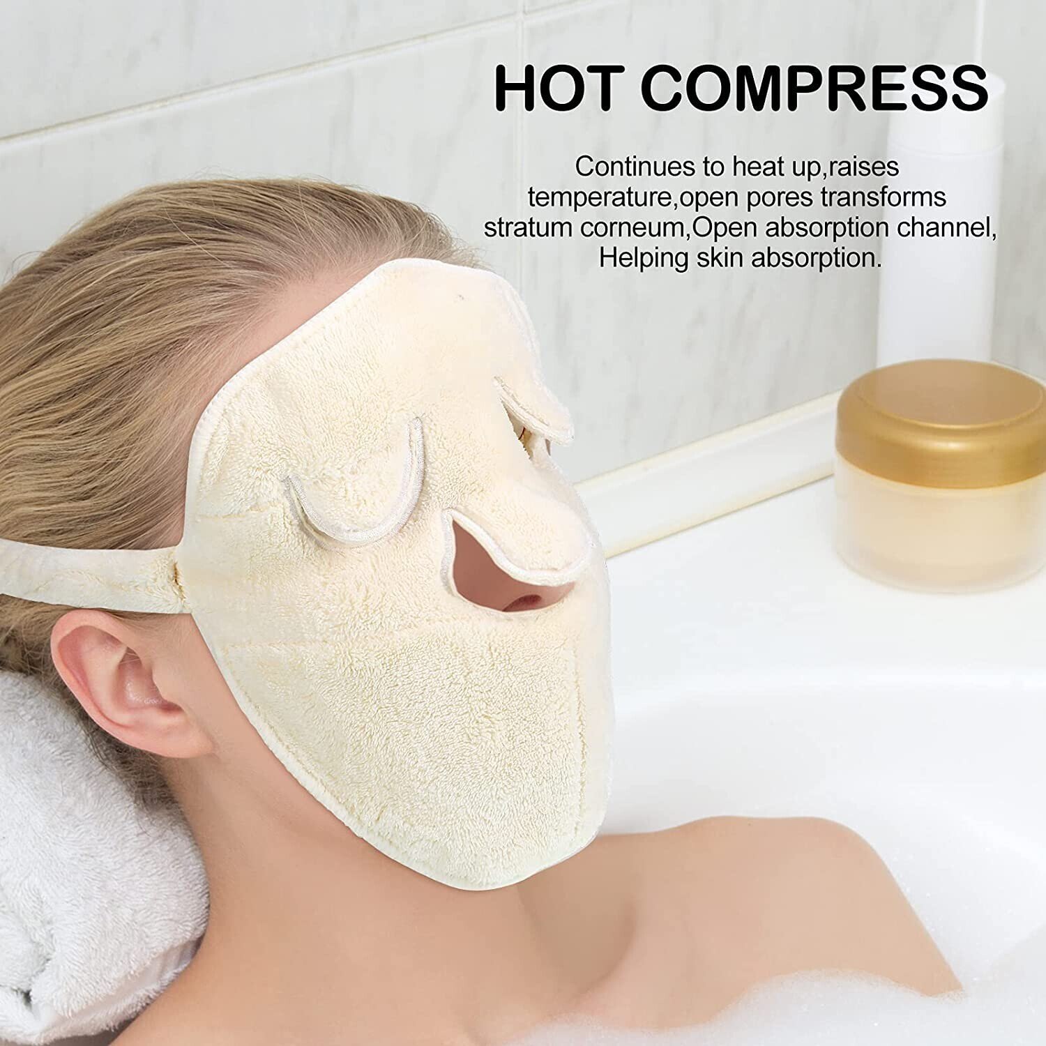 (🔥Last Day Promotion-60%OFF)Hot compress mask towel(Buy 3 get 2 Free)