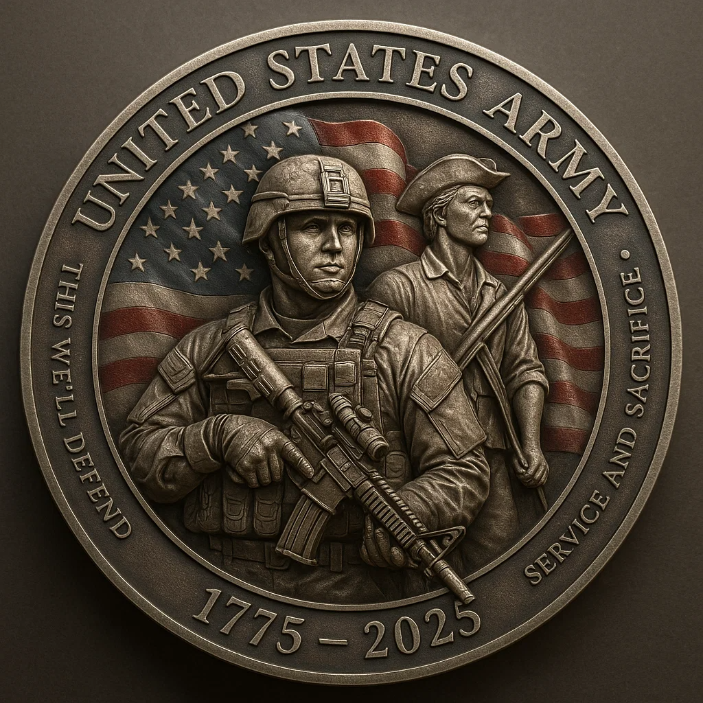 🏆Flash Sale 60% OFF - U.S. Army 250th Anniversary Commemorative Coin – Always Ready, Always Strong 💪🇺🇸