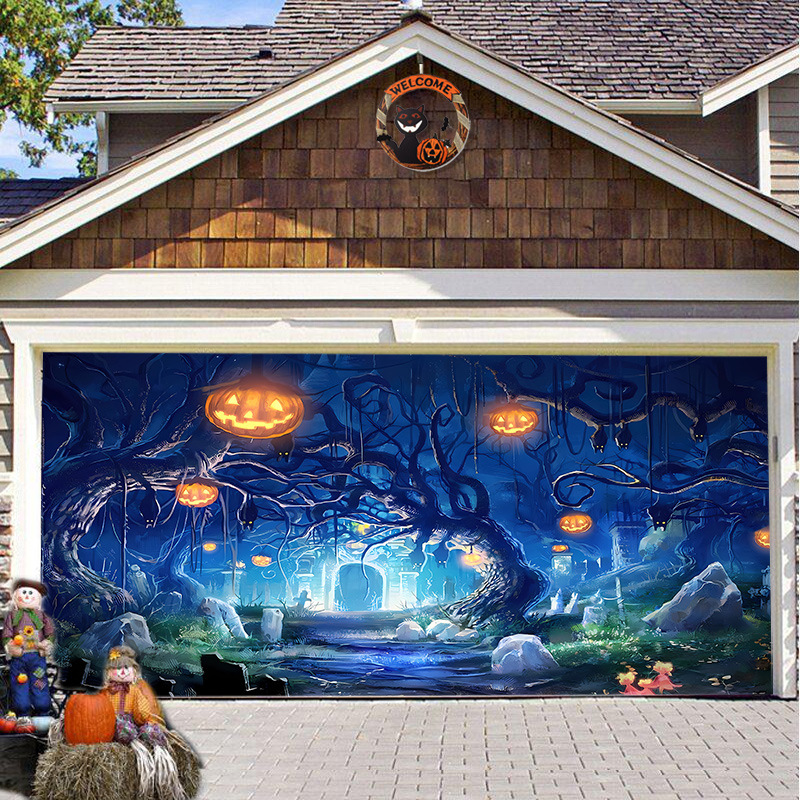 (🎃Early Halloween Sale 48% OFF🎃) - Halloween 2024 Garage Door Decoration