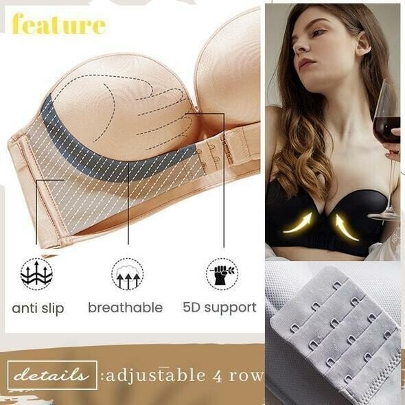 🔥 TOP 1 TRENDING SUMMER 🔥 Strapless Front Buckle Lift Bra
