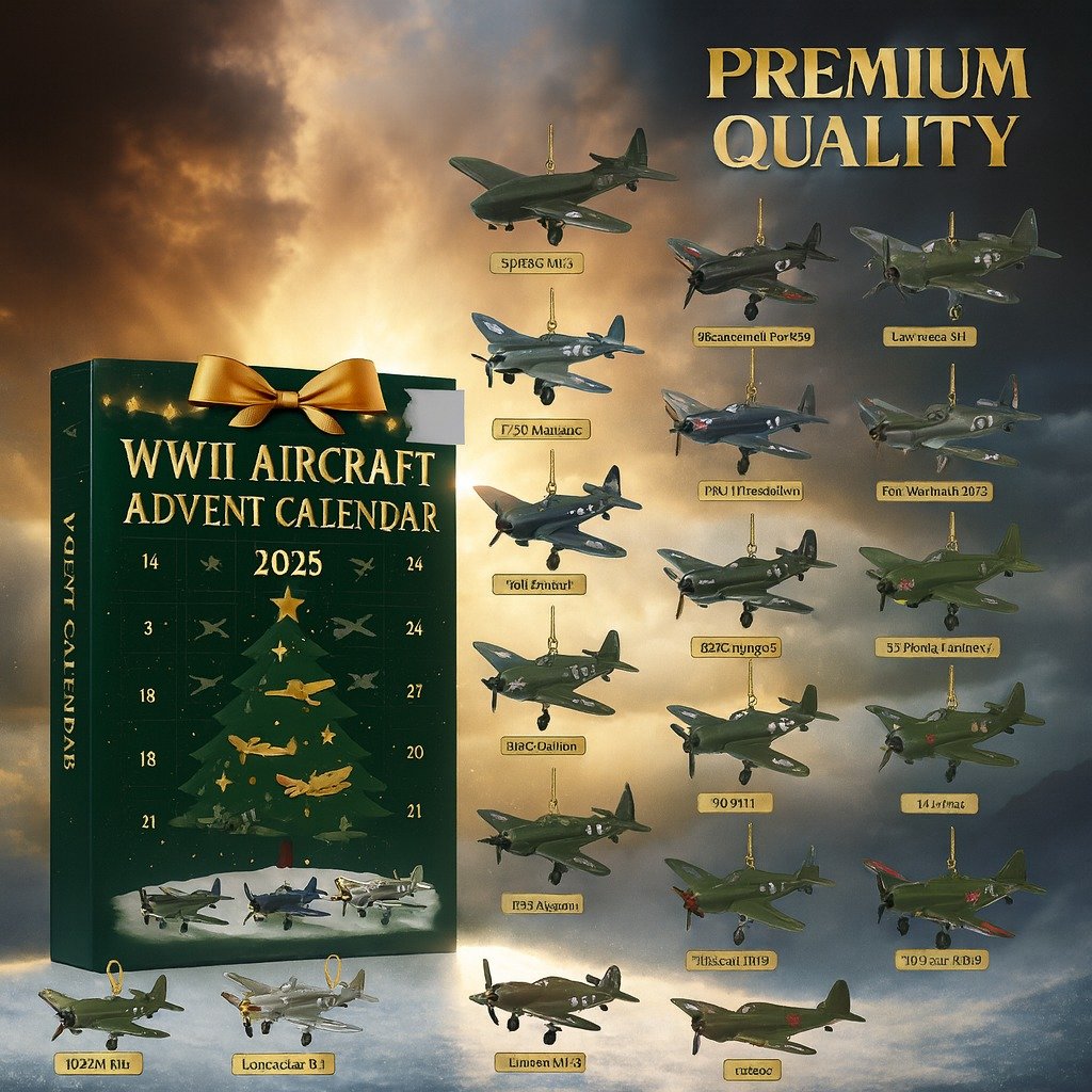WWII Aircraft Advent Calendar — 24 Mini Warbirds to Unbox (2025 Edition) ✈️🎄