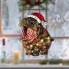 🦛Cute Hippo Moo Deng Window Hanging Christmas Ornament