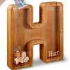 (🔥Last Day Promotion- SAVE 70% OFF)Large Personalized Wooden Alphabet Piggy Bank-Buy 2 Get VIP Shipping