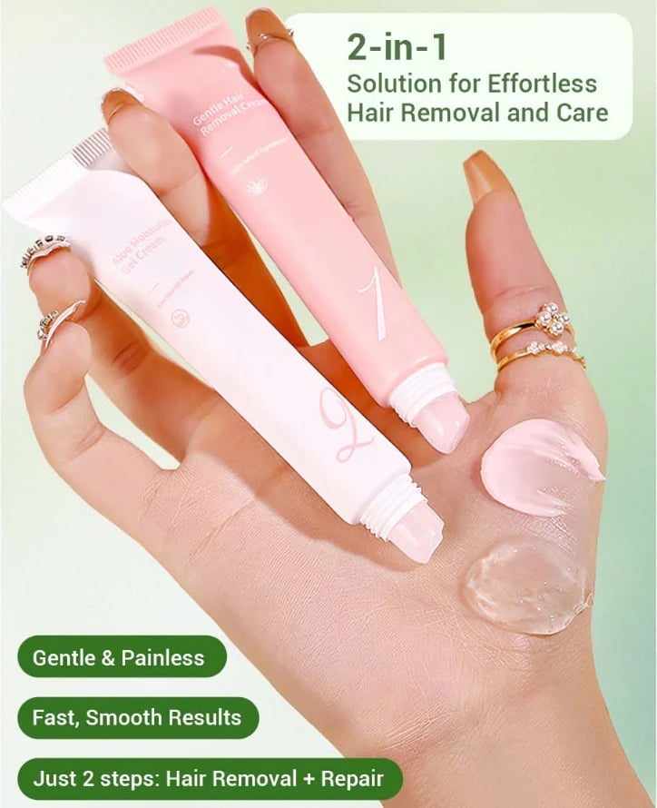 🔥Last Day 50% OFF - Hair Removal Cream Kit for Women⚡BUY 2 GET 1 FREE