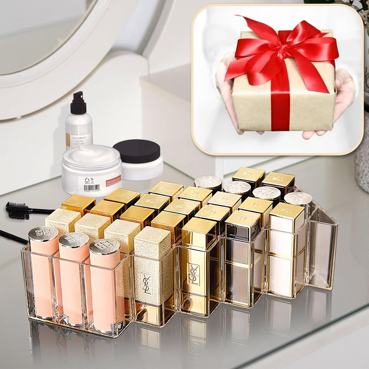💥LAST DAY SALE 50% OFF💥Stackable Fish Shape Lipstick Tower⚡BUY 2 FREE SHIPPING