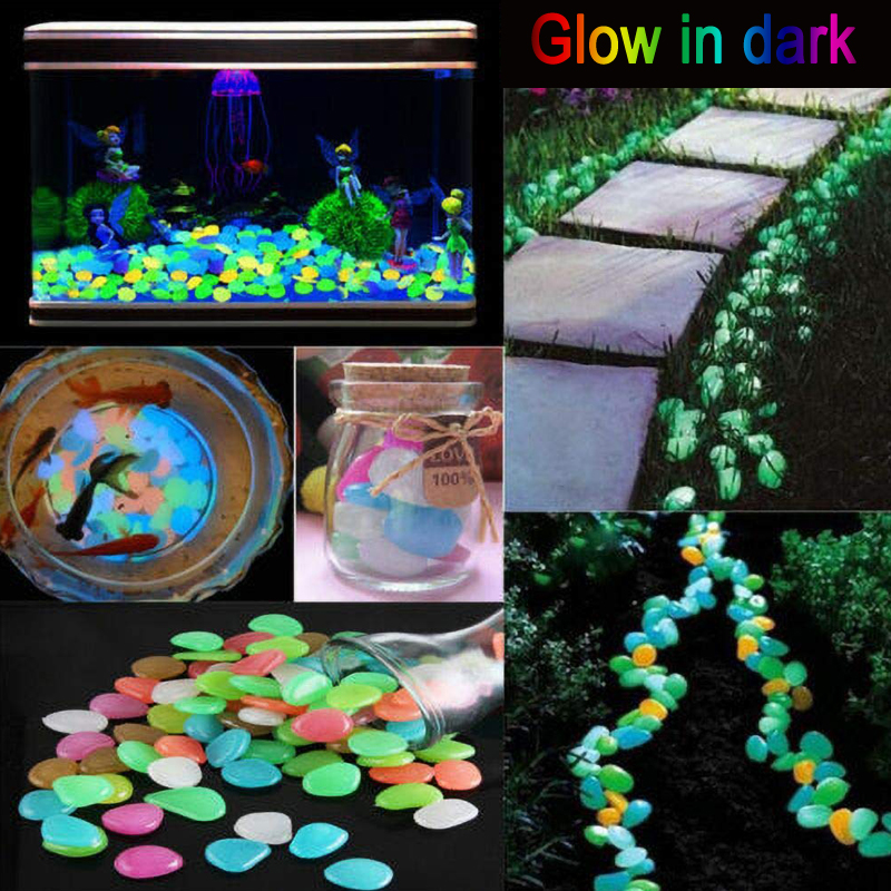 Recyclable Glow Decor Pebbles, for Fishtank, Walkways, Path, Yard!