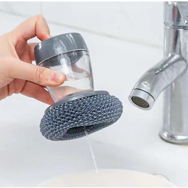 🔥Last Day Promotion - 50% OFF🎁🔥Kitchen Soap💧Press Dispensing Palm Brush