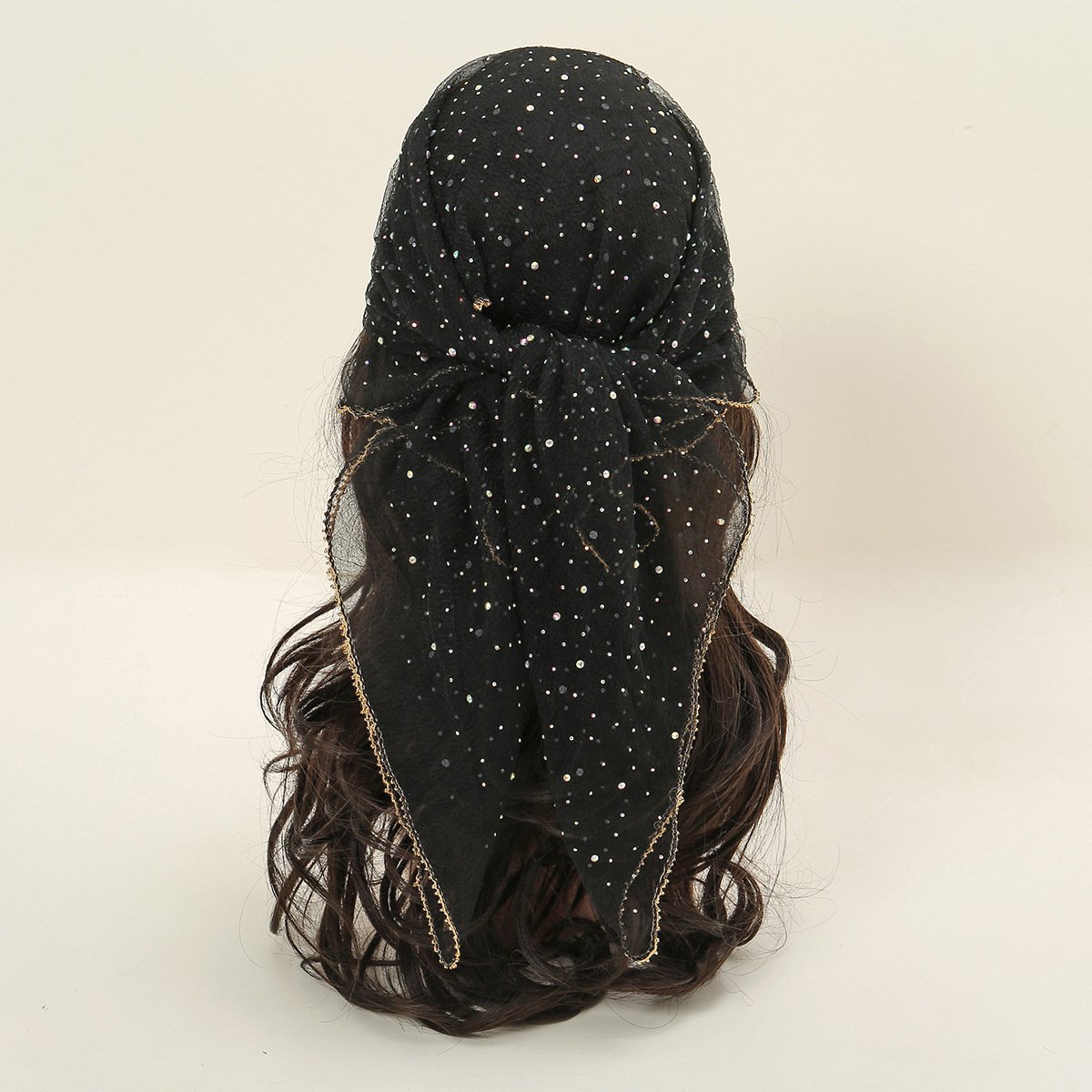 🎁Last Day Sale - 70% OFF🔥Women's Glitter Decor Head Scarf