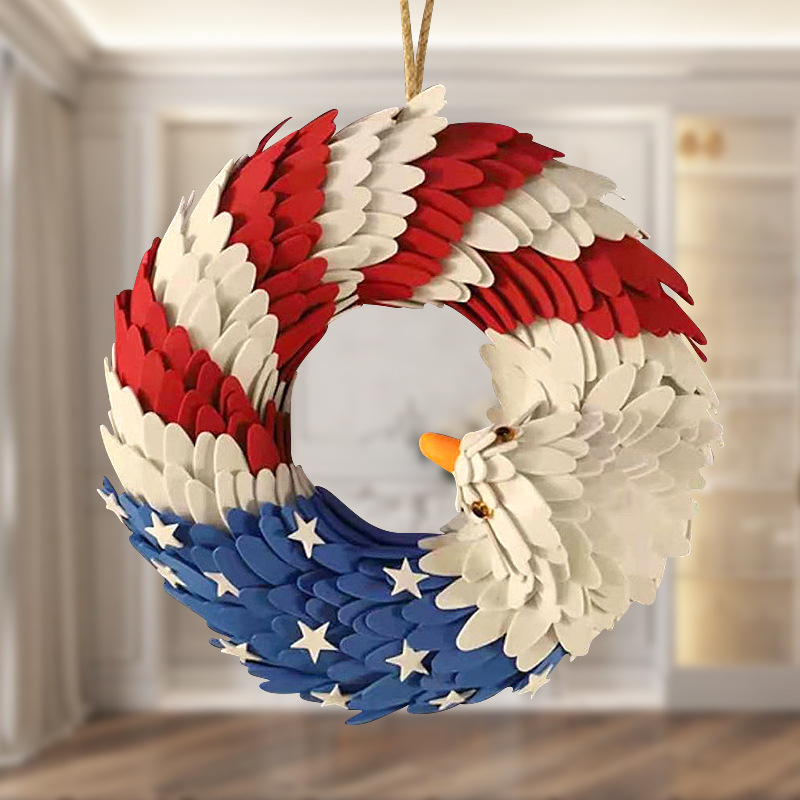 🔥Handmade American Eagle Patriot Wreath