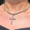 🔥Last Day Promotion - 50% OFF🎁Moissanite Cross Necklace for Men&Women