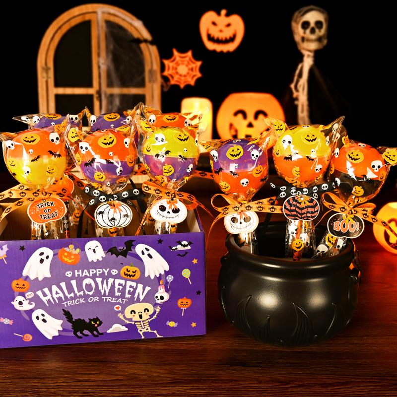 🎁TikTok Last Day Sale - 70% OFF🎃📏12/24 Pack Lollipop-Shaped Stationery Set - Happy Halloween Gifts for Kids🍬